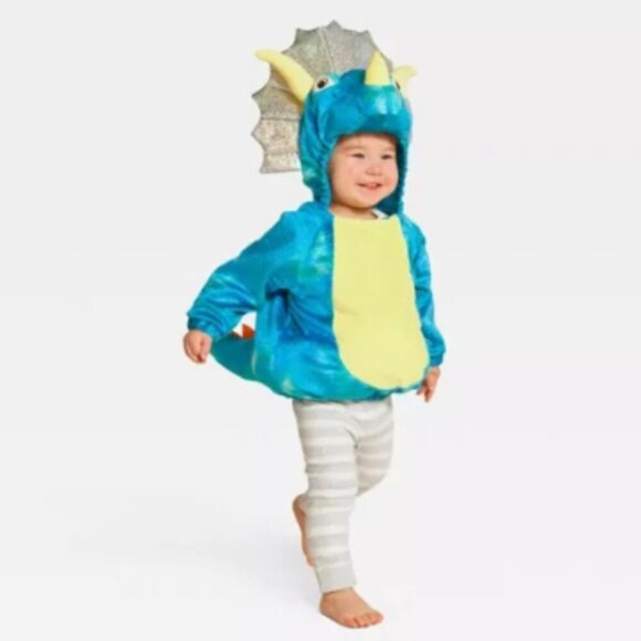 Hyde and Eek Boutique! Other - Target Hyde & Eek! Infant Triceratops Dinosaur Costume Blue 0-6 Months Halloween